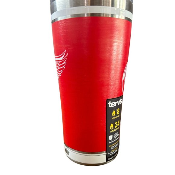 NWT Tervis NHL Detroit Red Wings Shootout 20 Oz. Stainless Steel Tumbler w/ lid - Picture 7 of 10